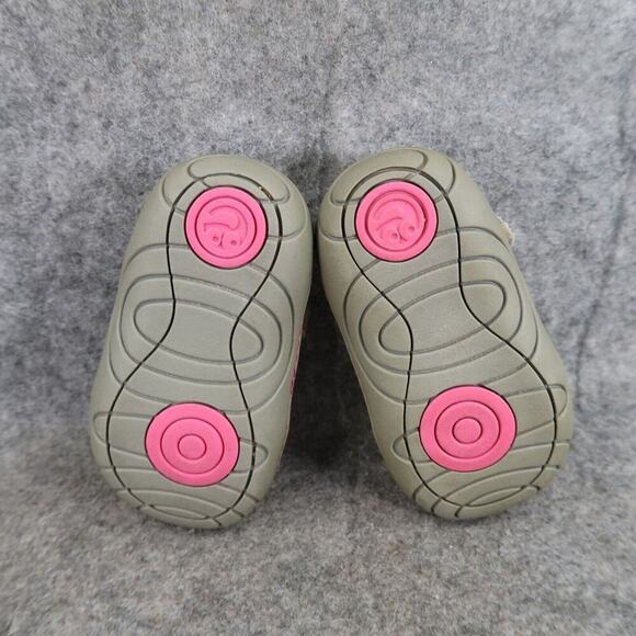 Stride Rite Surprize Shoe Baby 3 Mary Jane Pauline Glitter Adjustable Strap Grey - Picture 10 of 13